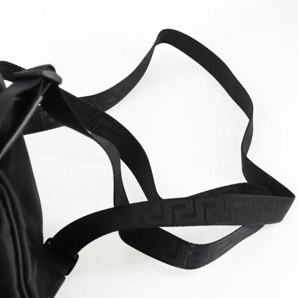 Versace Nylon Backpack Black